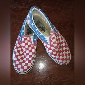 Vans Asher. Stars, Stripes & Checks! Women's 8